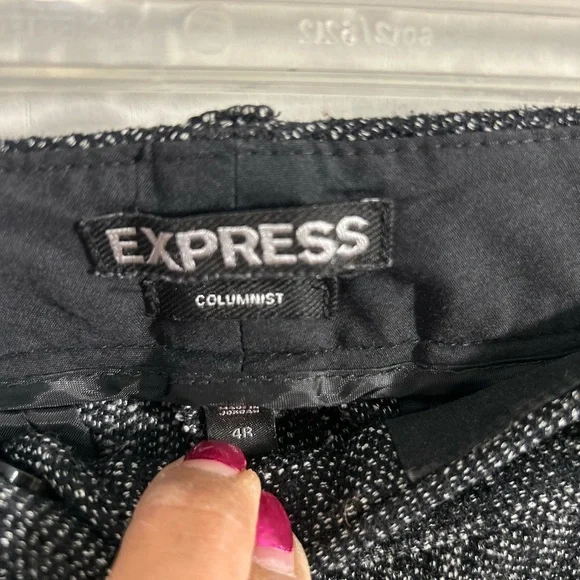 Express Black and Gray Women's Trousers - Picture 3 of 8